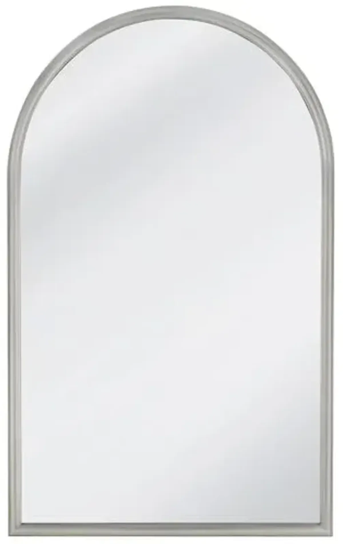 Saffron Leaner Arched Floor Mirror - Silver Leaf