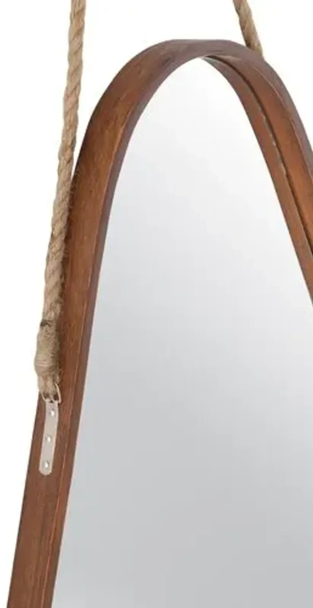 Ludlow Wall Mirror - Walnut/Rope