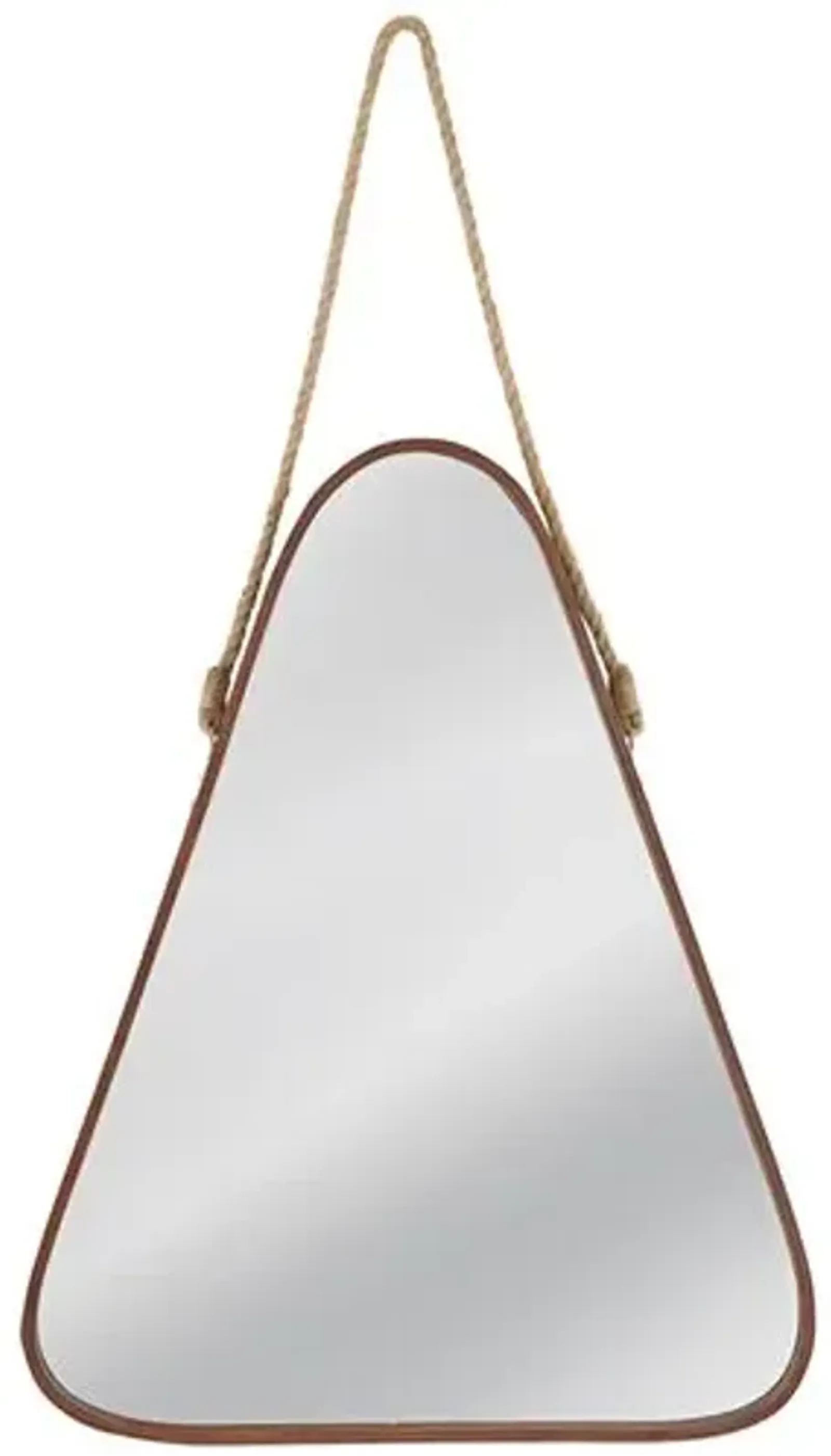 Ludlow Wall Mirror - Walnut/Rope