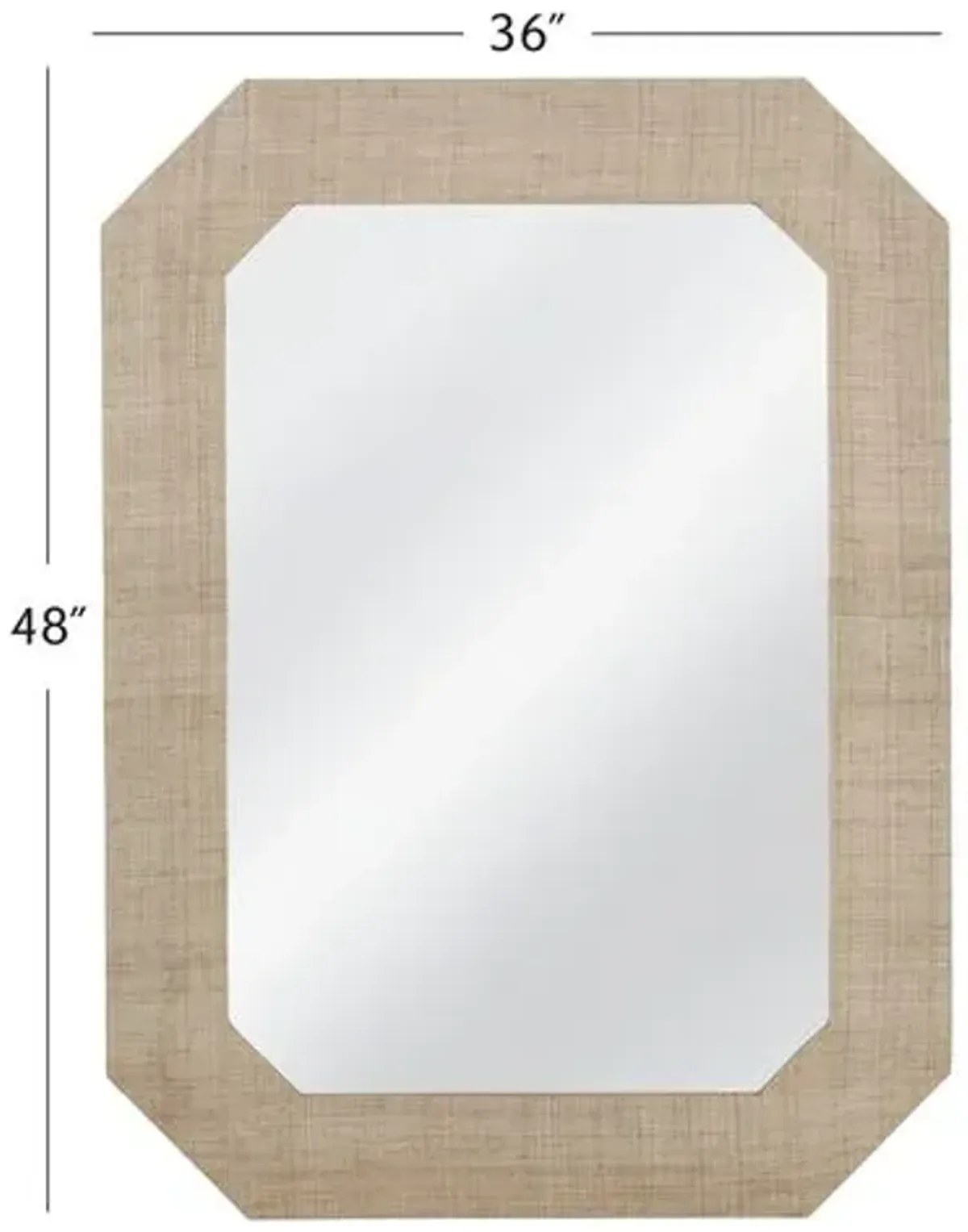 Dorian Wall Mirror - Natural