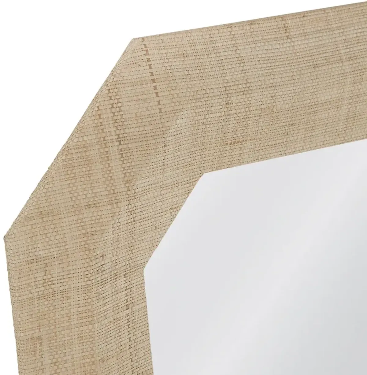Dorian Raffia Wall Mirror, Natural