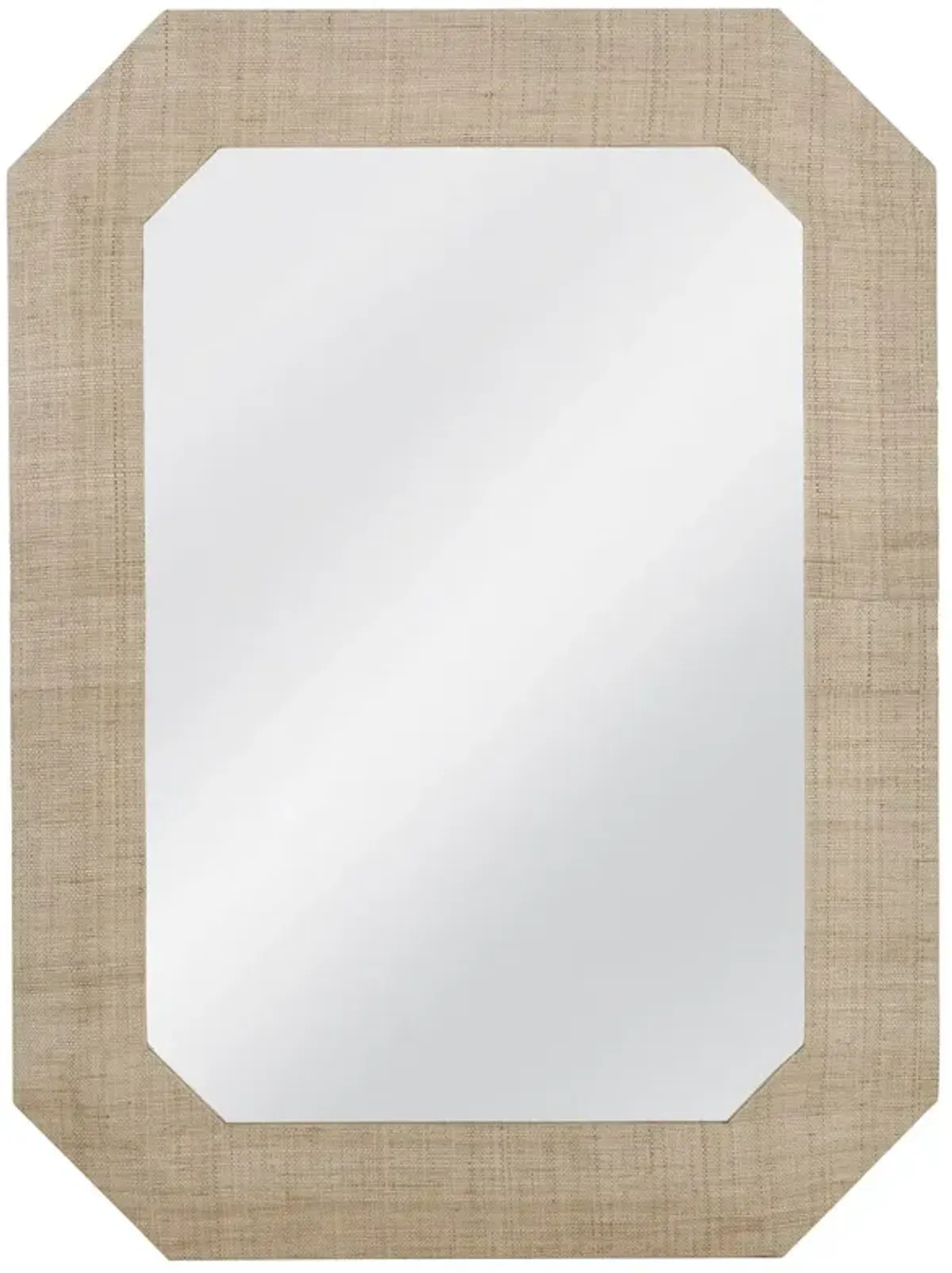 Dorian Raffia Wall Mirror, Natural