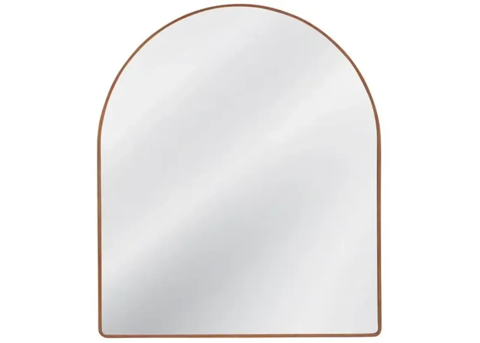 Merritt Arched Mantel Mirror - Brown