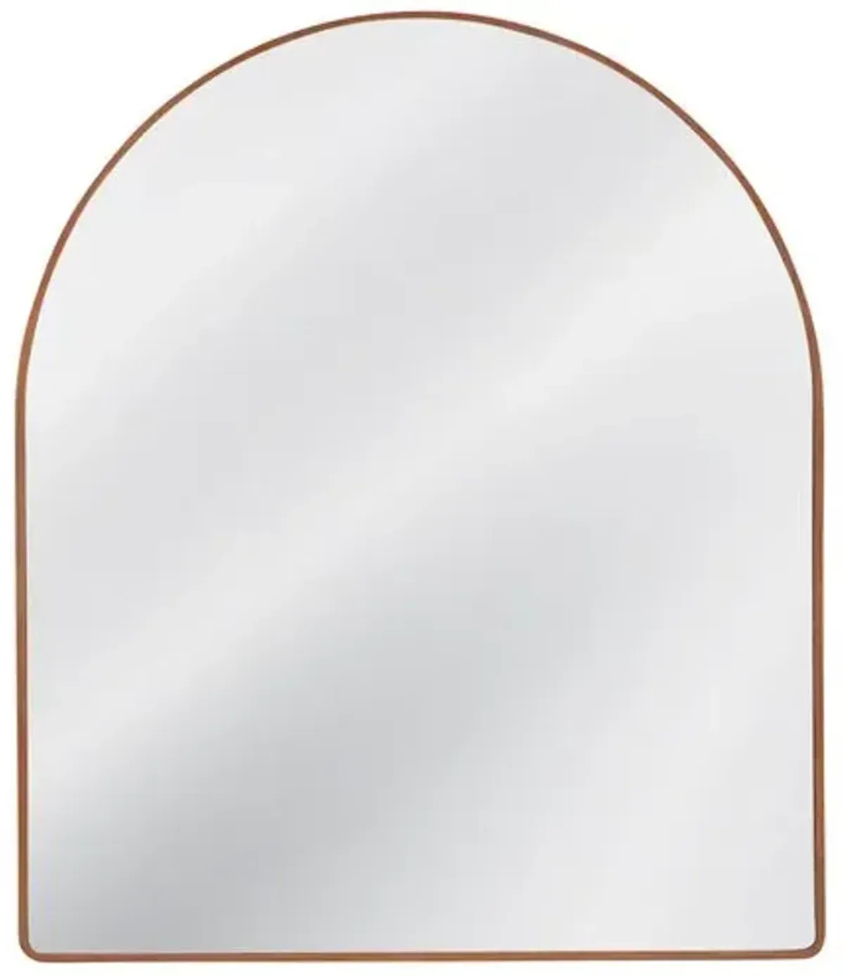 Merritt Arched Mantel Mirror - Brown