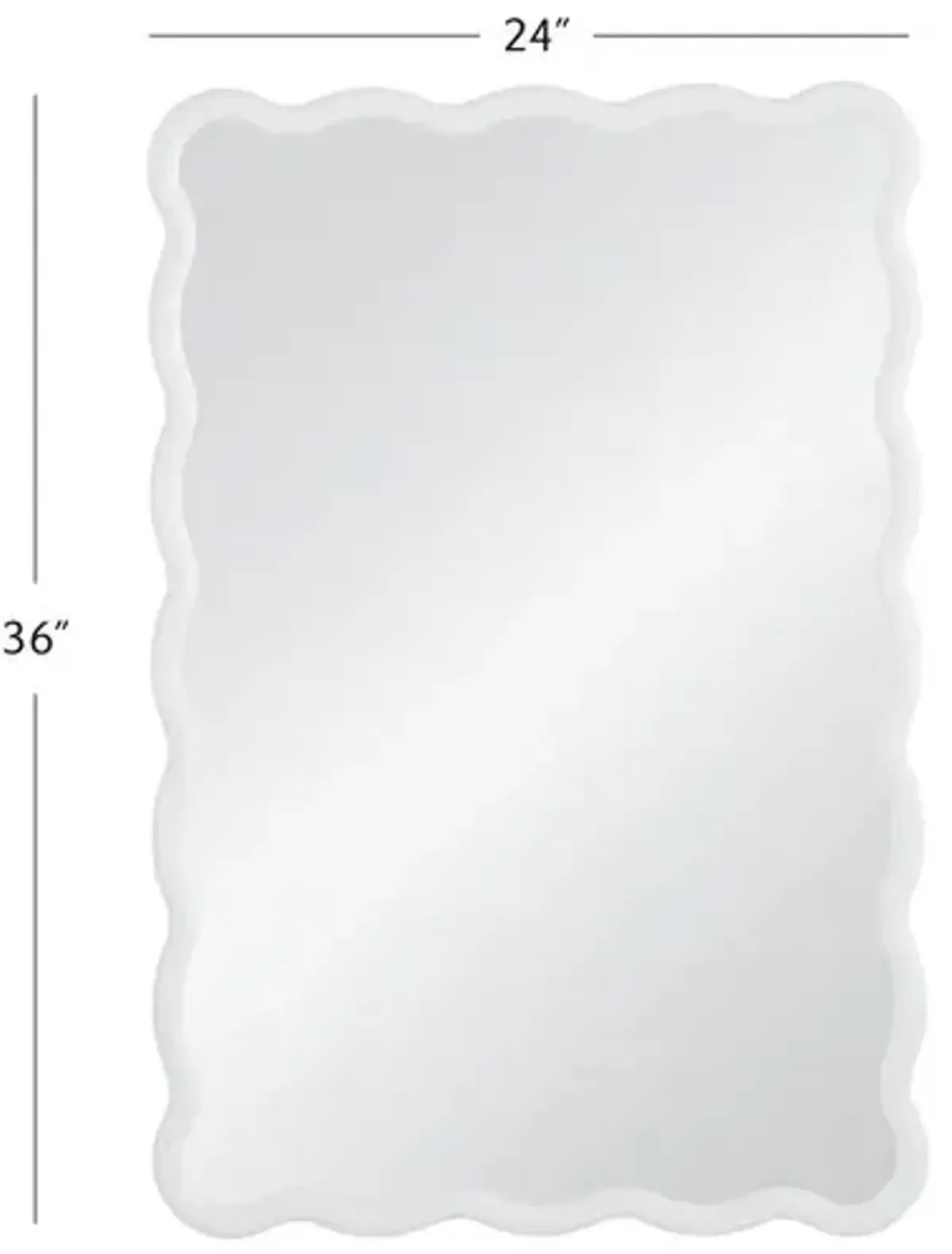 Eldora Wavy Rectangular Wall Mirror