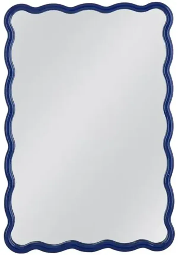 Eldora Wavy Rectangular Wall Mirror