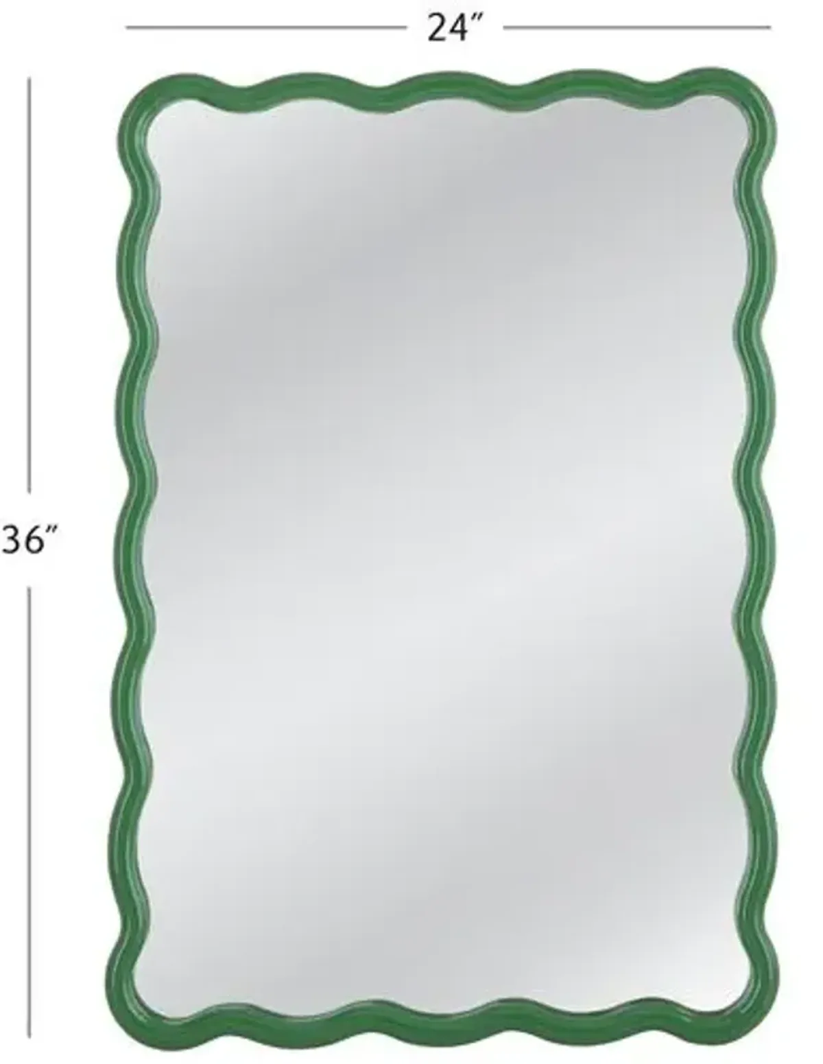 Eldora Wavy Rectangular Wall Mirror