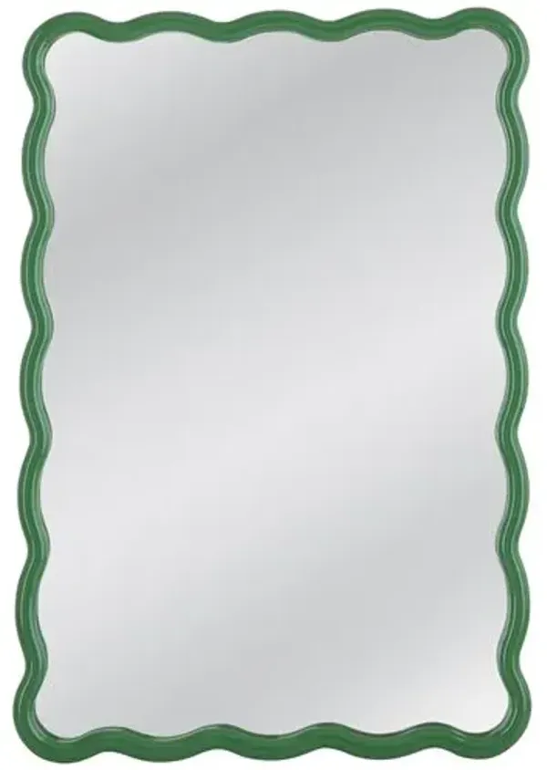 Eldora Wavy Rectangular Wall Mirror