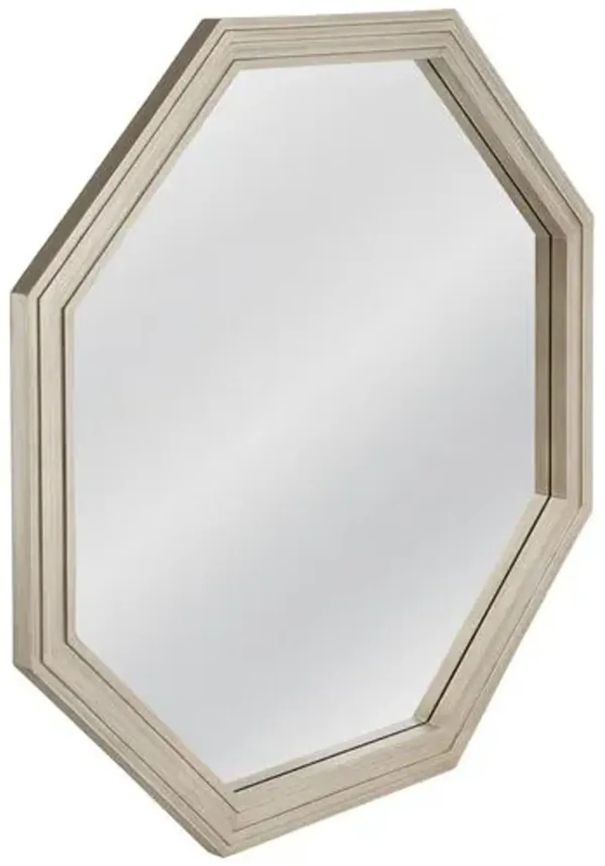 Bexar Large Octagon Wall Mirror - Plated Silver