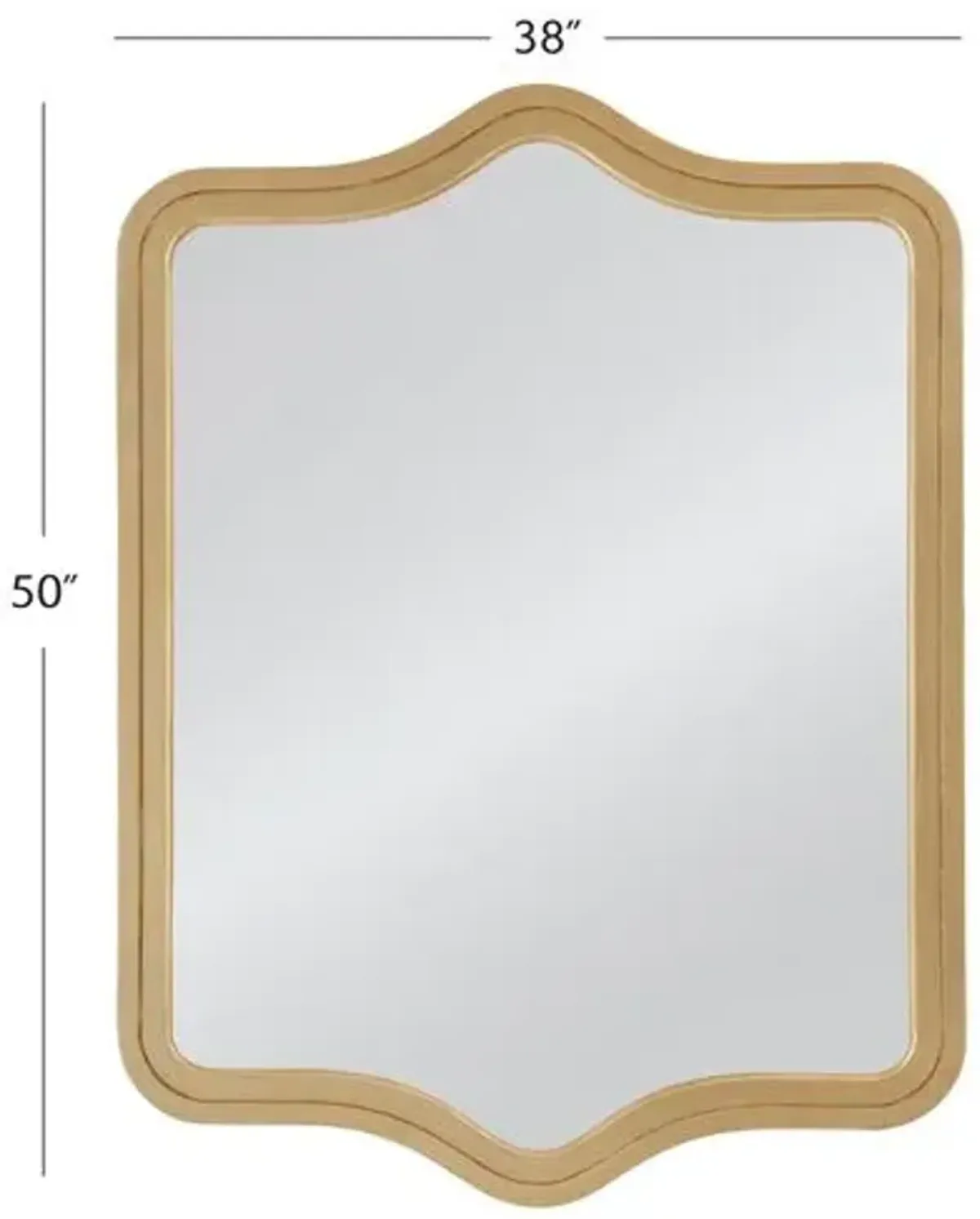 Roscoe Wall Mirror - Gold Leaf