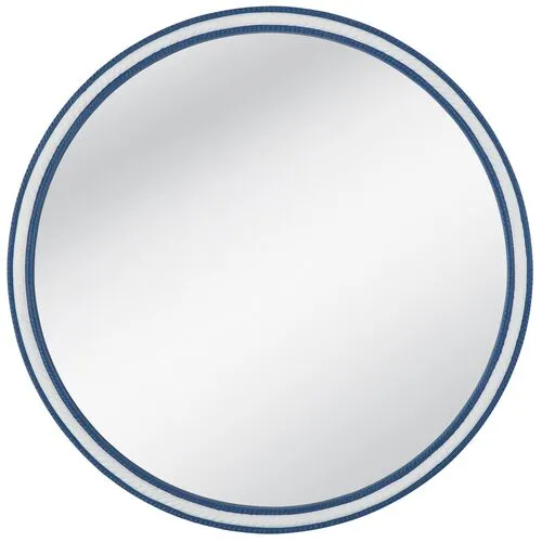 Hampton Rope Wall Mirror - Blue/White