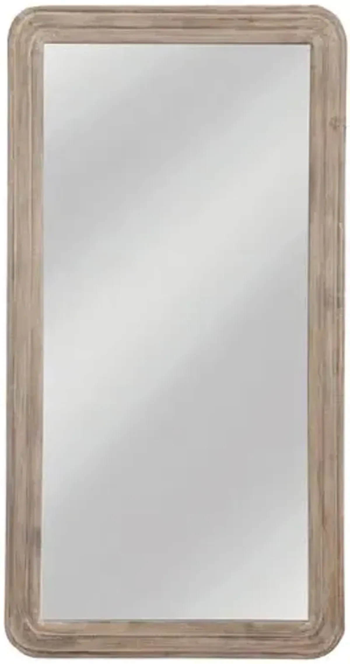 Laramie Floor Mirror - Natural - White