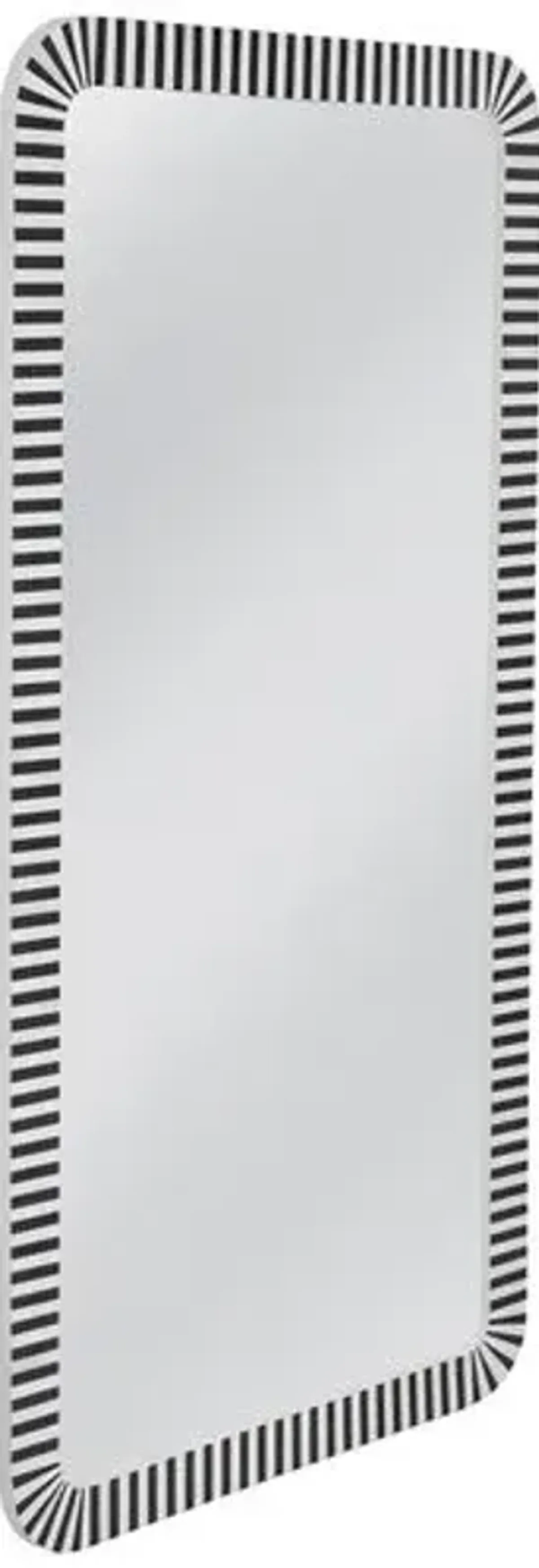 Winslow Bone Inlay Floor Mirror - Black/Cream