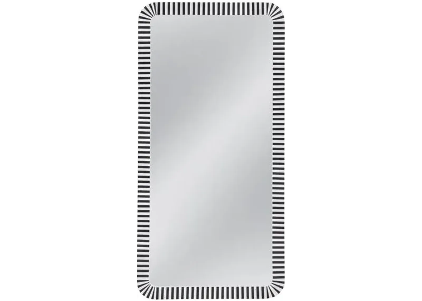 Winslow Bone Inlay Floor Mirror - Black/Cream