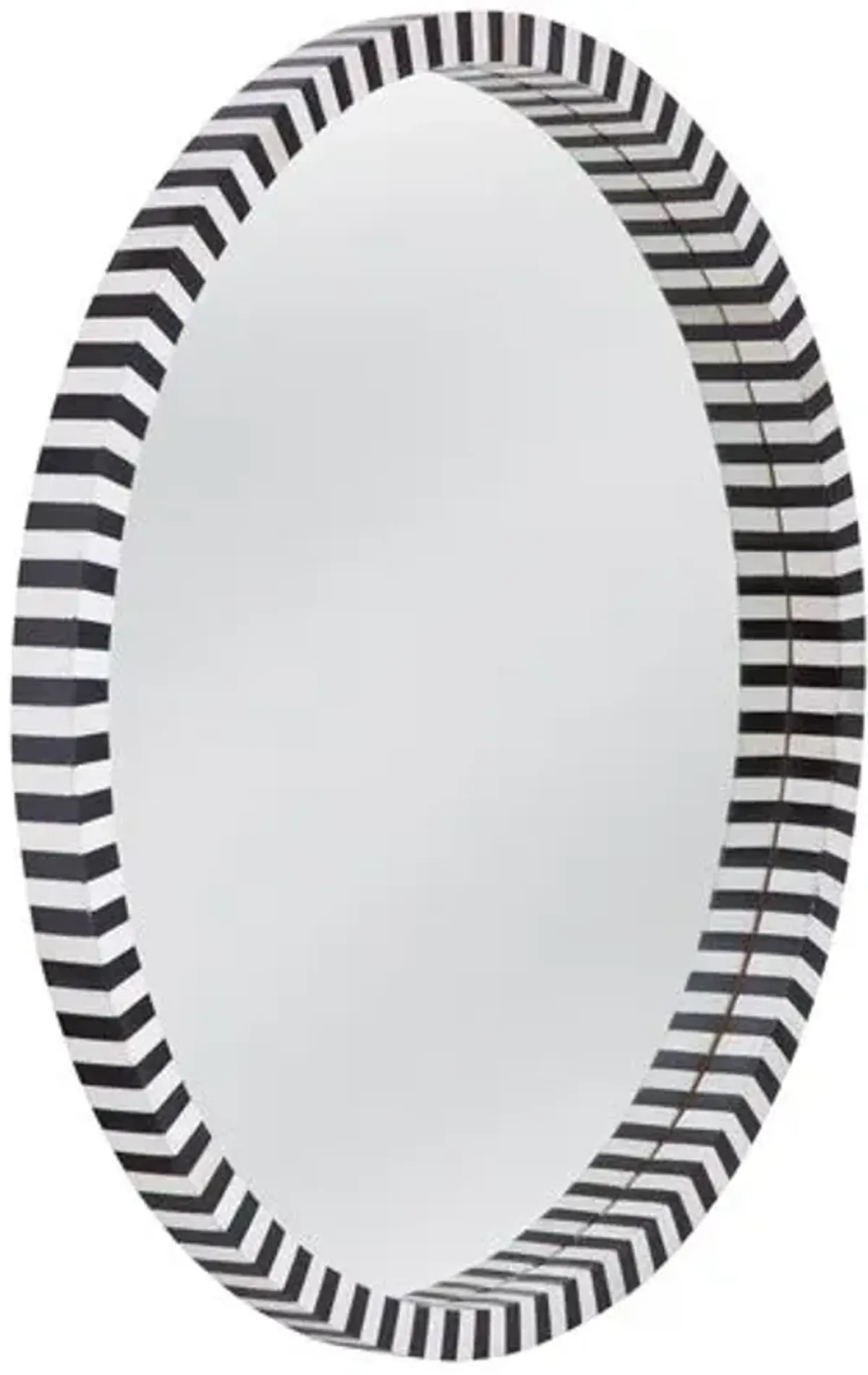 Afton Wall Mirror - Black/Cream