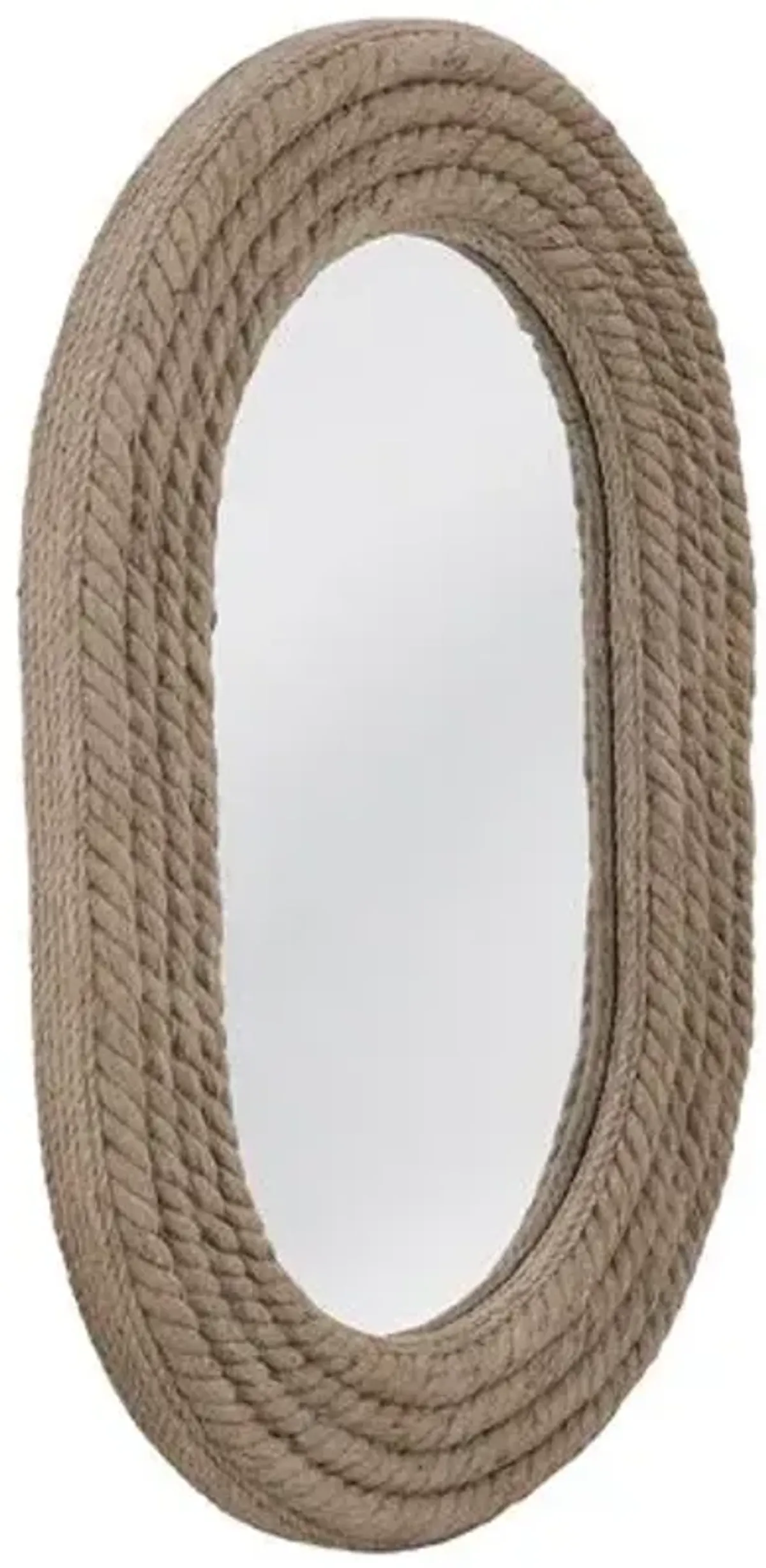 Hastings Oval Rope Wall Mirror - Natural