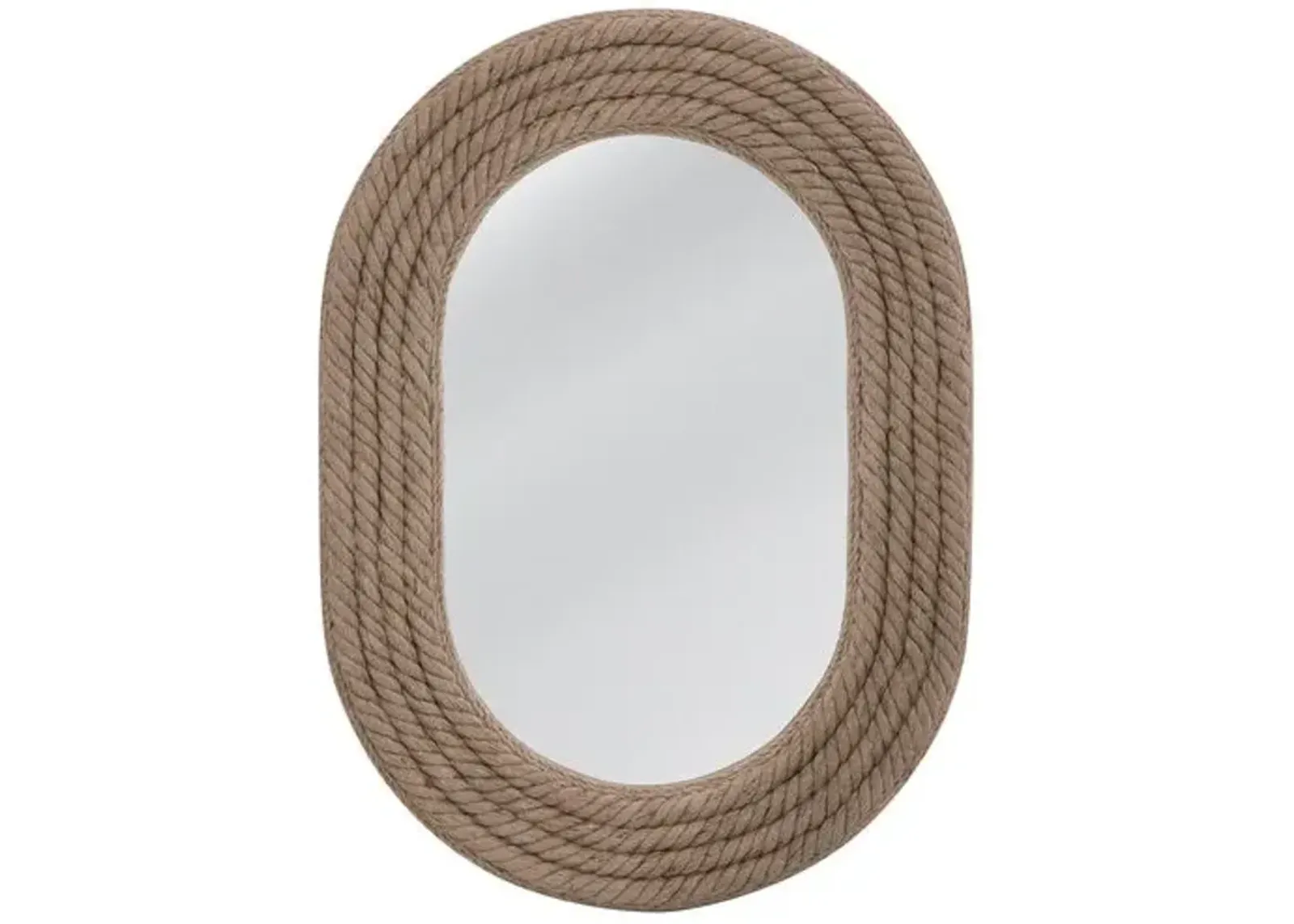 Hastings Oval Rope Wall Mirror - Natural