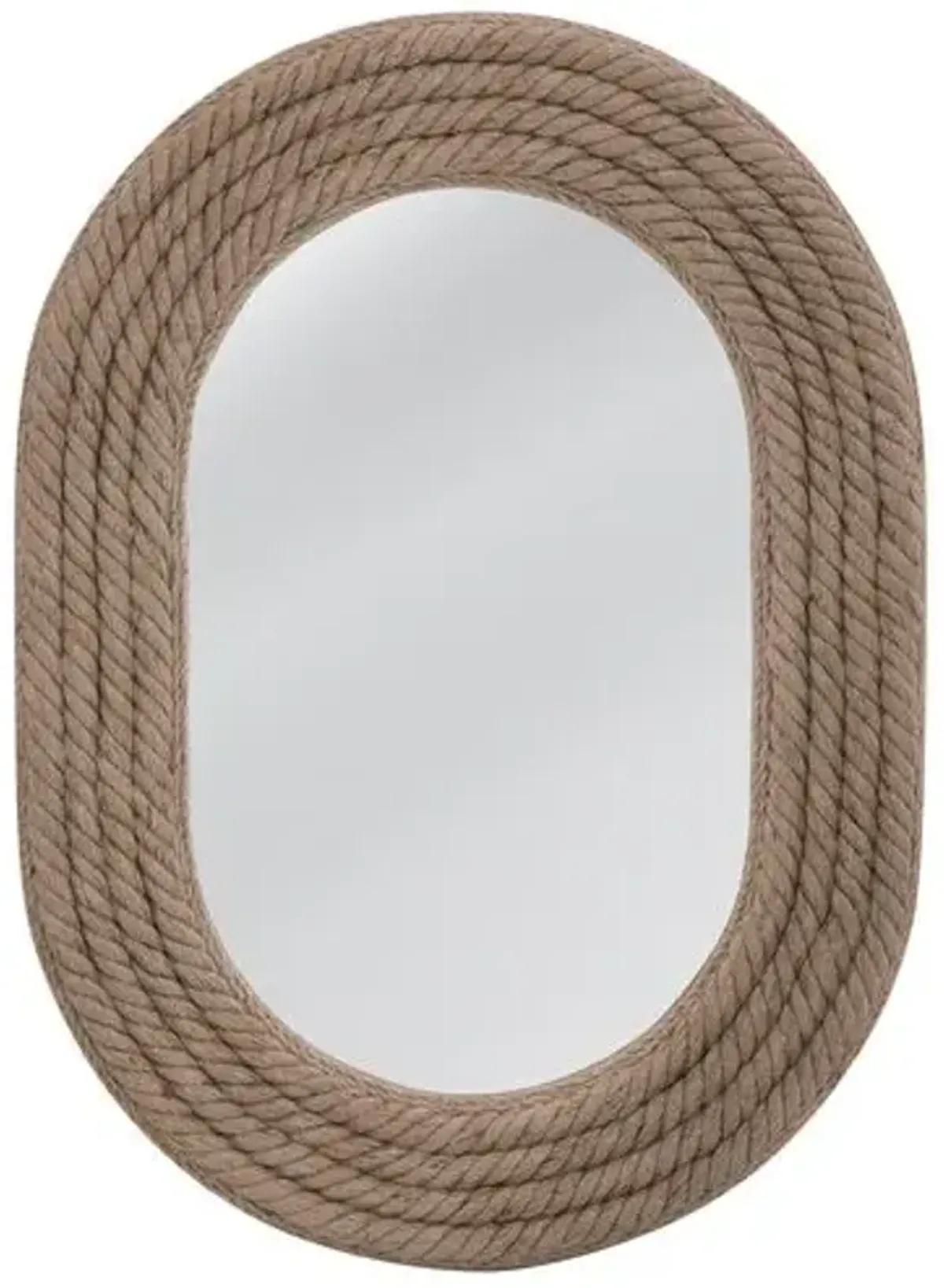 Hastings Oval Rope Wall Mirror - Natural