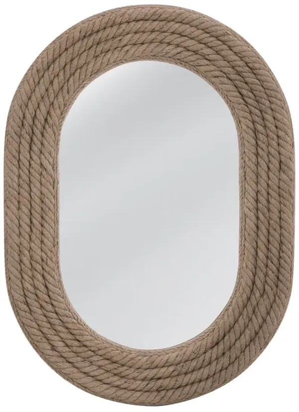 Hastings Oval Rope Wall Mirror, Natural