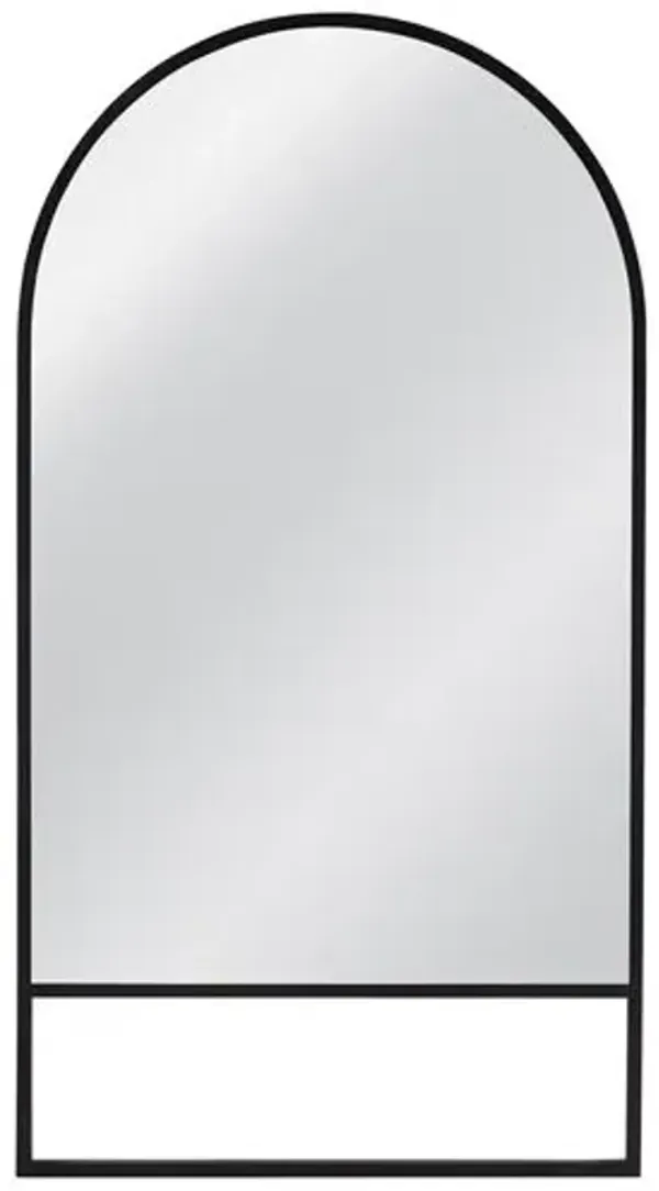 Linden Floor Mirror - Matte Black