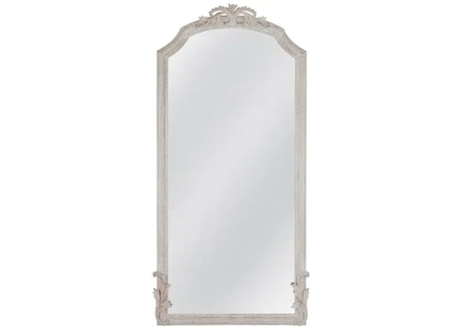 Dunmore Floor Mirror - Distressed White