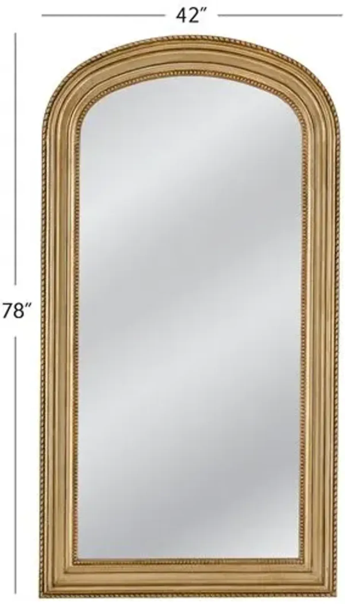 Orion Floor Mirror - Gold Gilt