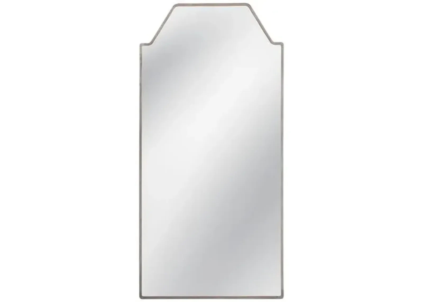 Sylvia Floor Mirror - Silver Leaf