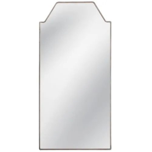 Sylvia Floor Mirror - Silver Leaf