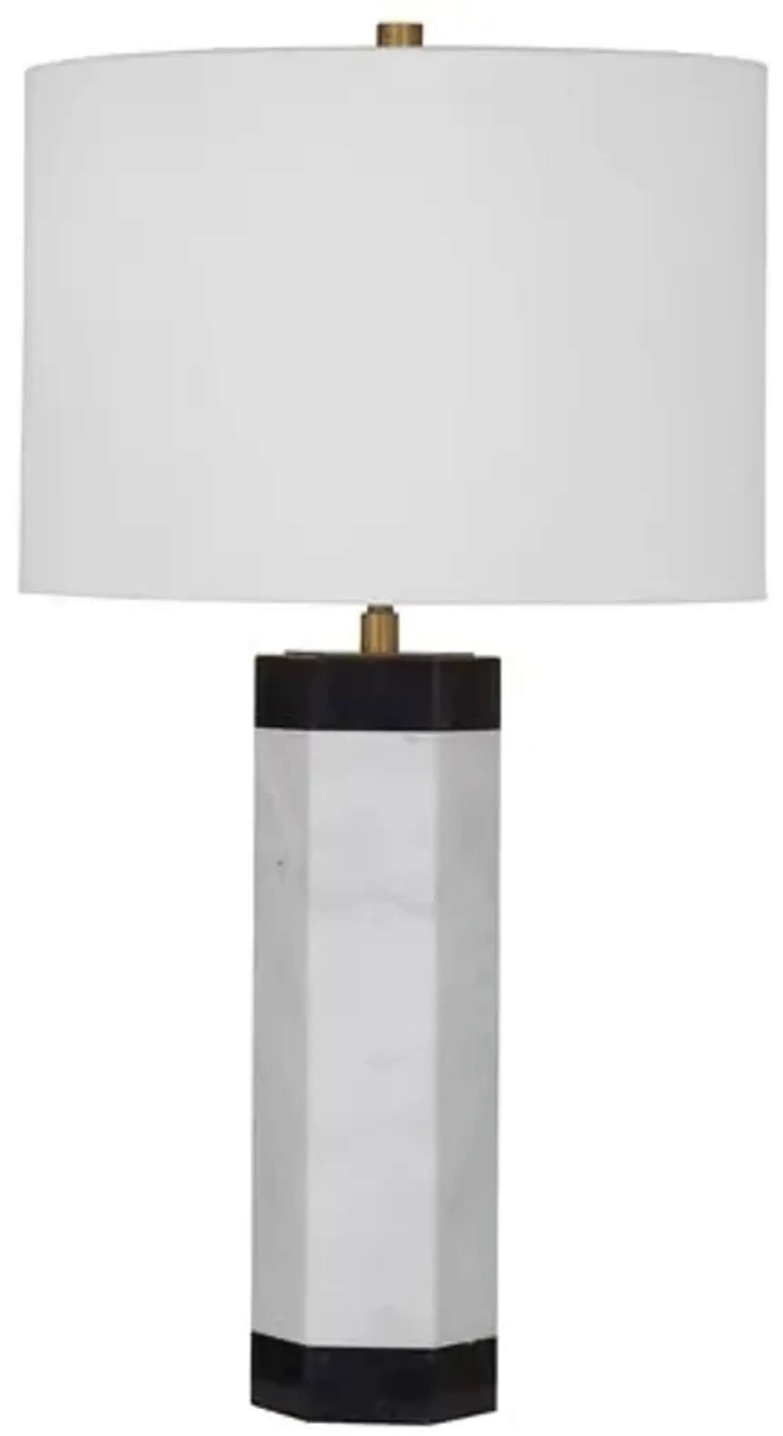 Duncan Marble Table Lamp - Black/White