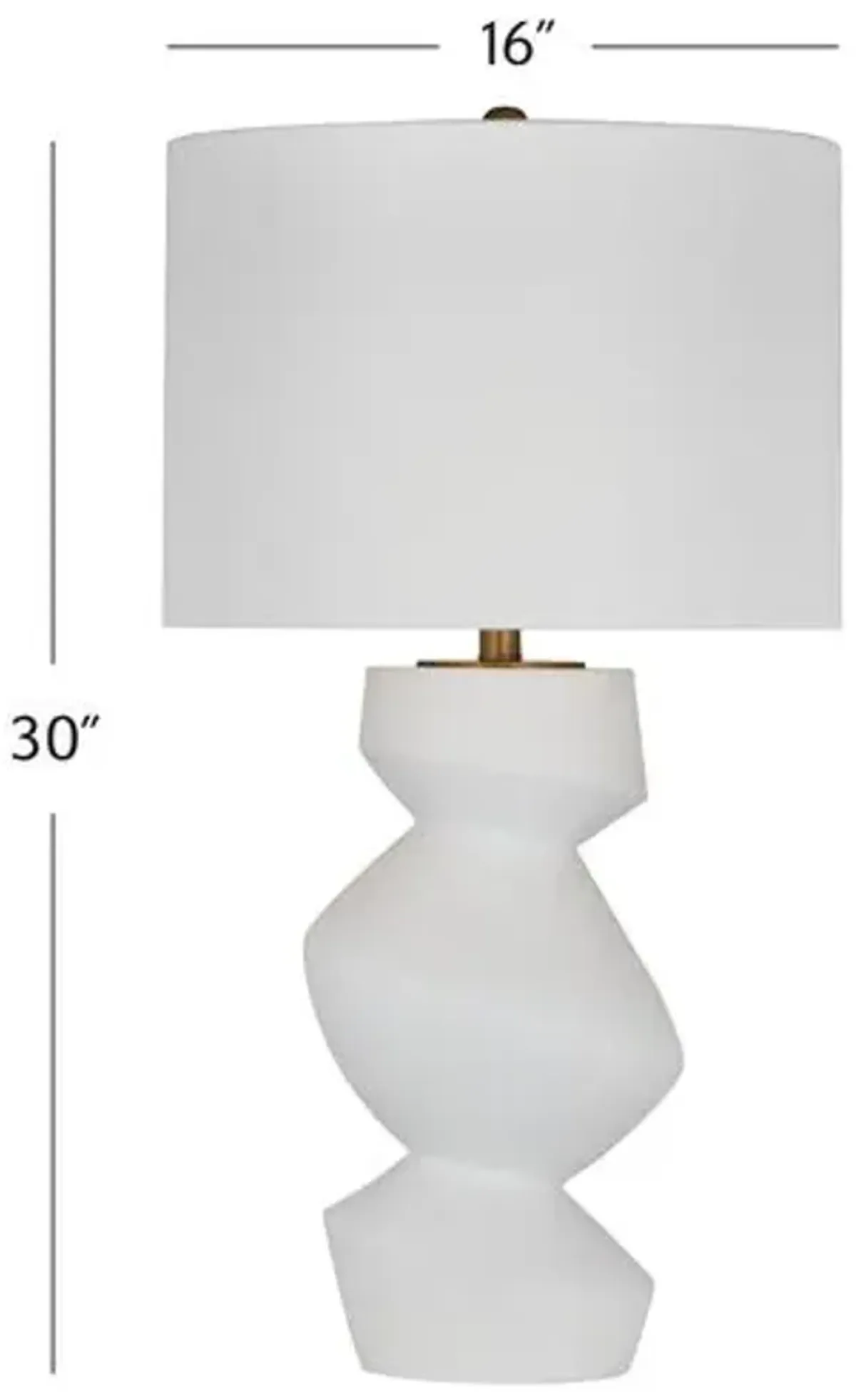 Savannah Table Lamp - Matte White