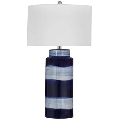 Waverly Table Lamp - Light Blue/Navy