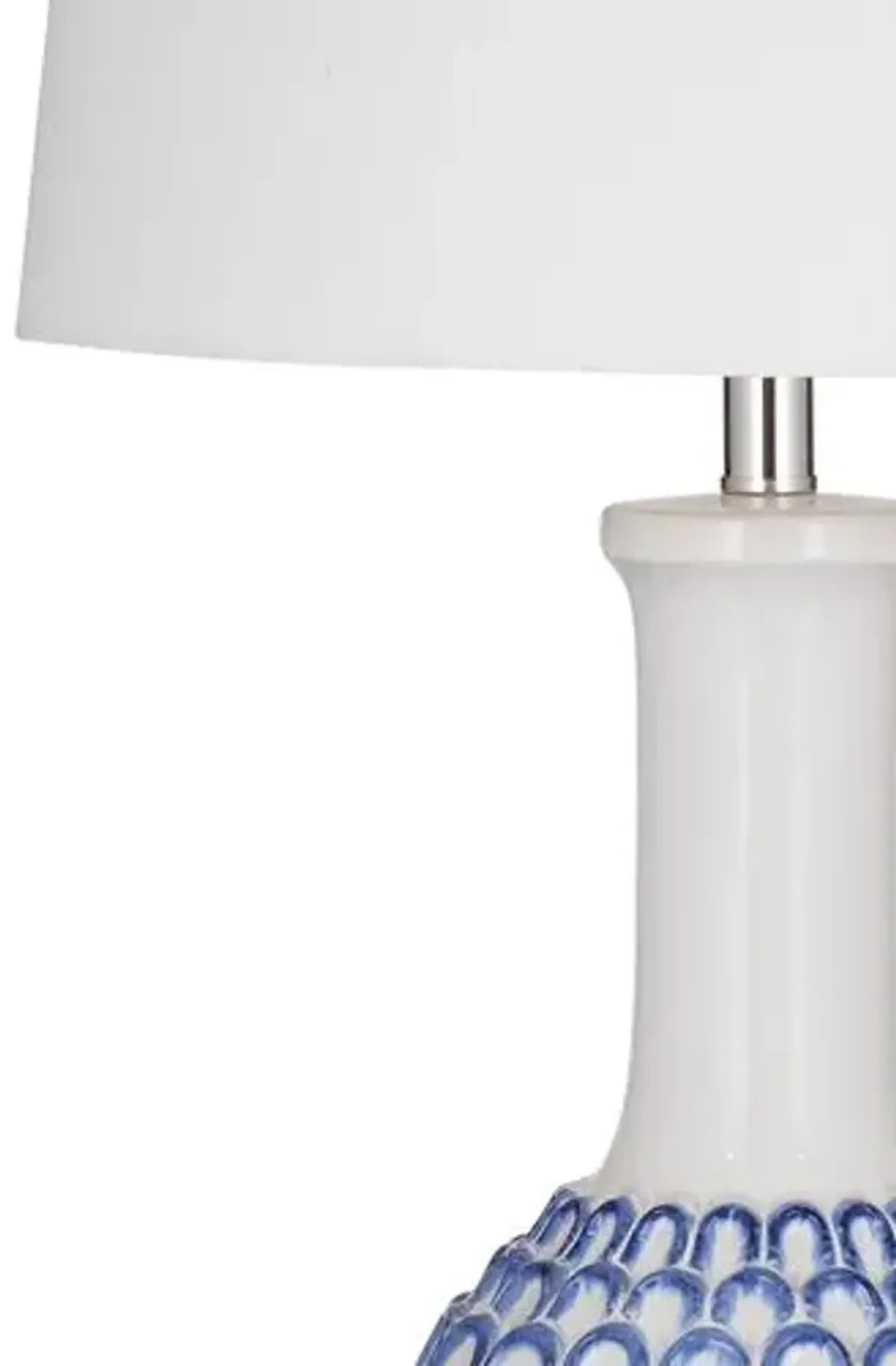 Milford Table Lamp - Blue/White