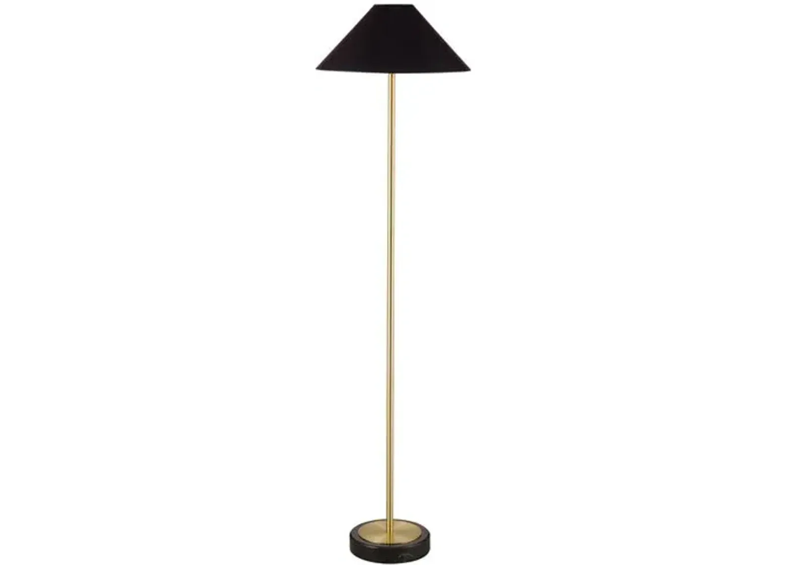 Burlington Floor Lamp - Black/Brass