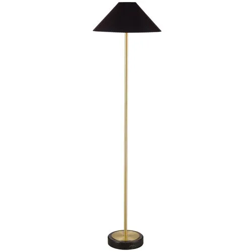 Burlington Floor Lamp - Black/Brass