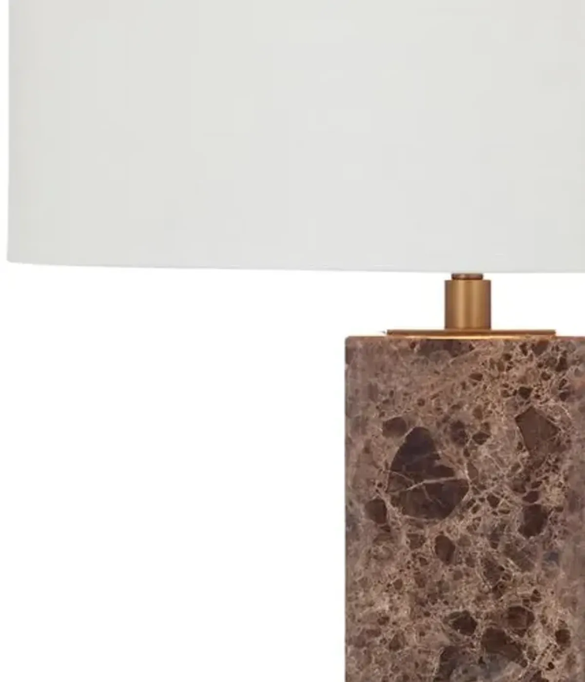 Hampton Marble Table Lamp - Brown