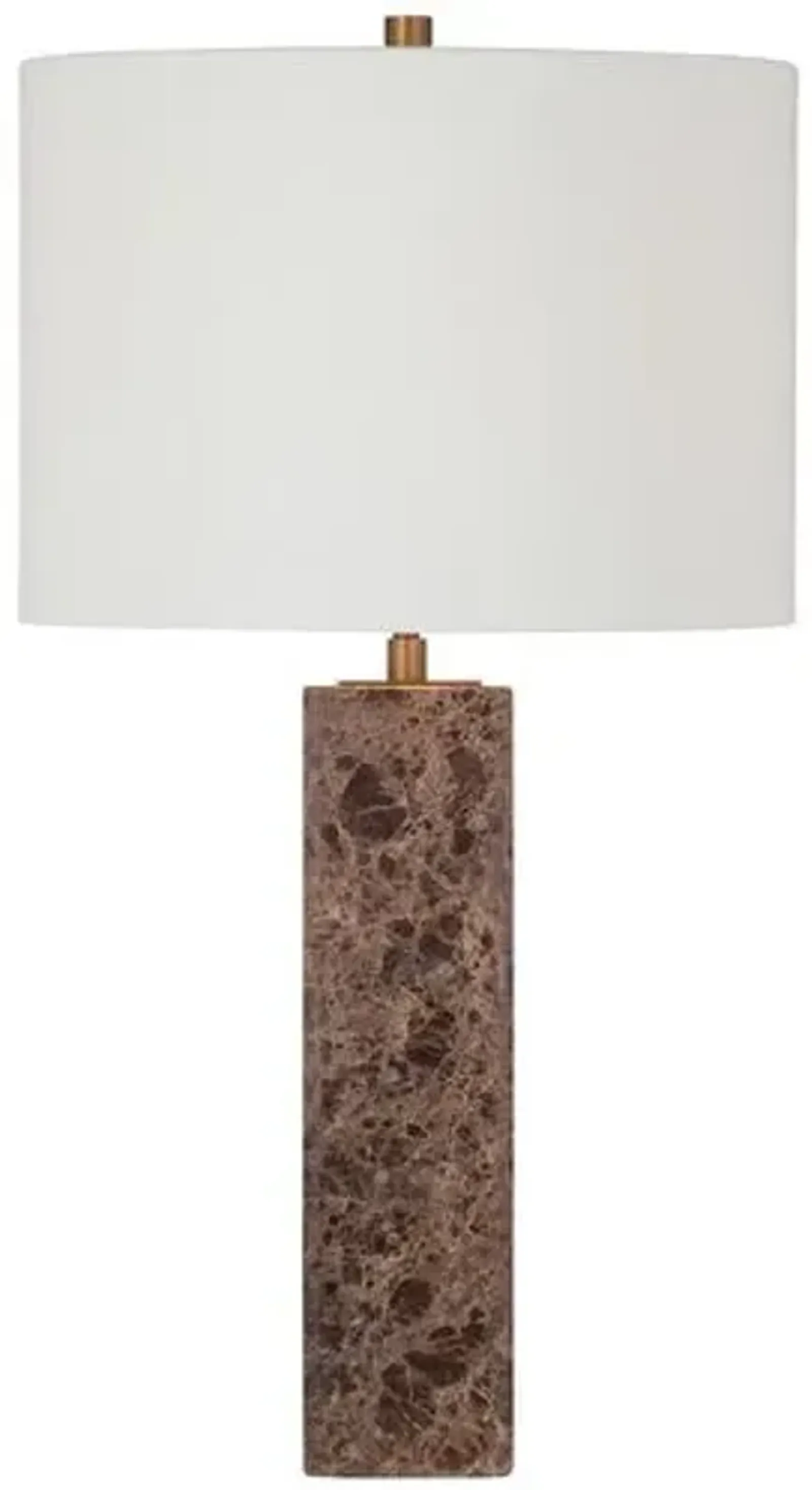 Hampton Marble Table Lamp - Brown