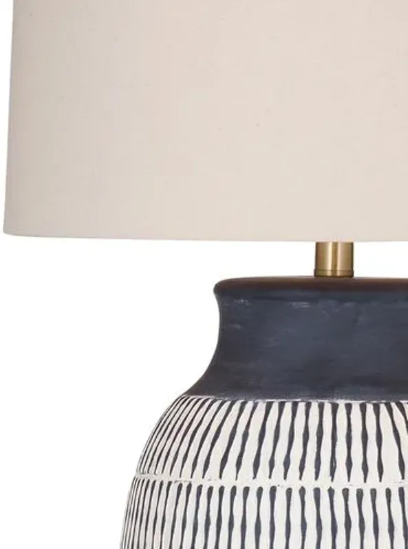 Belford Table Lamp - Blue/White