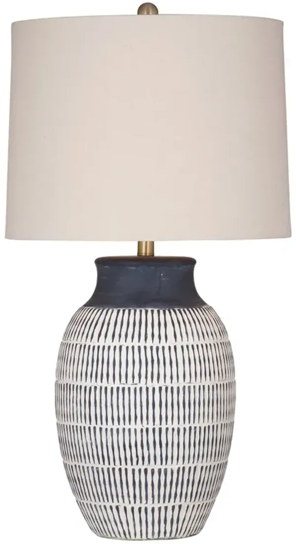 Belford Table Lamp - Blue/White