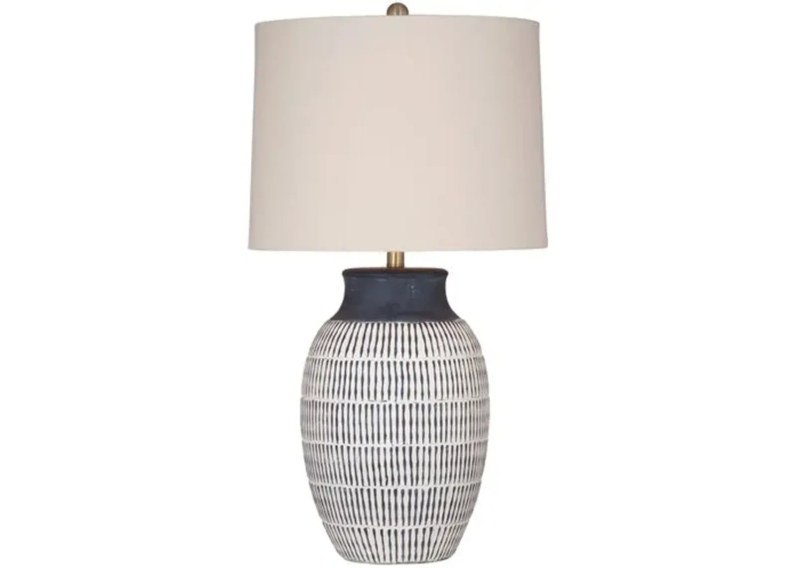 Belford Table Lamp - Blue/White