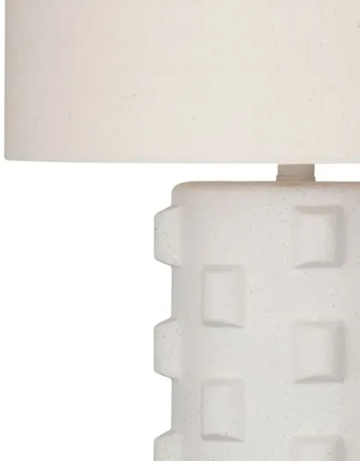 Dunmore Table Lamp - White