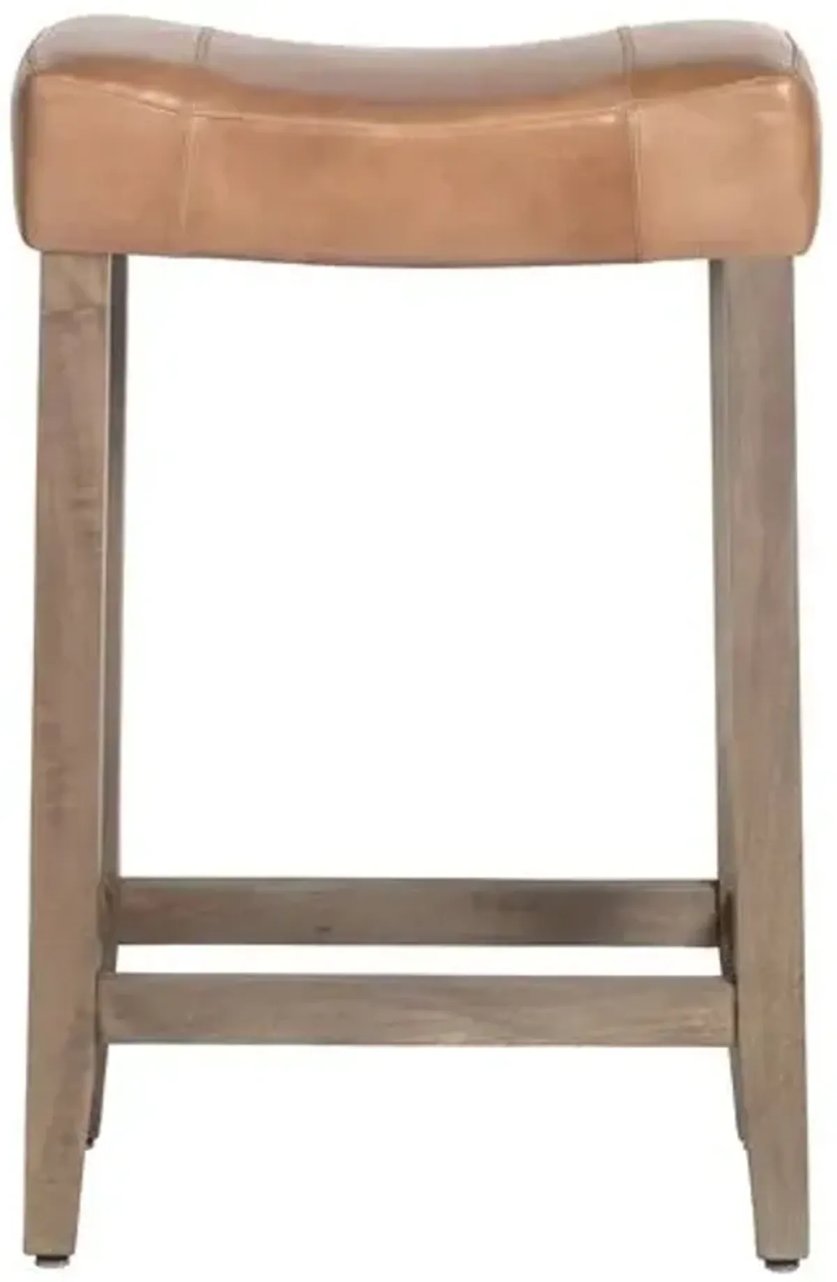 Jasper Counter Stool - Refined Tobacco Leather