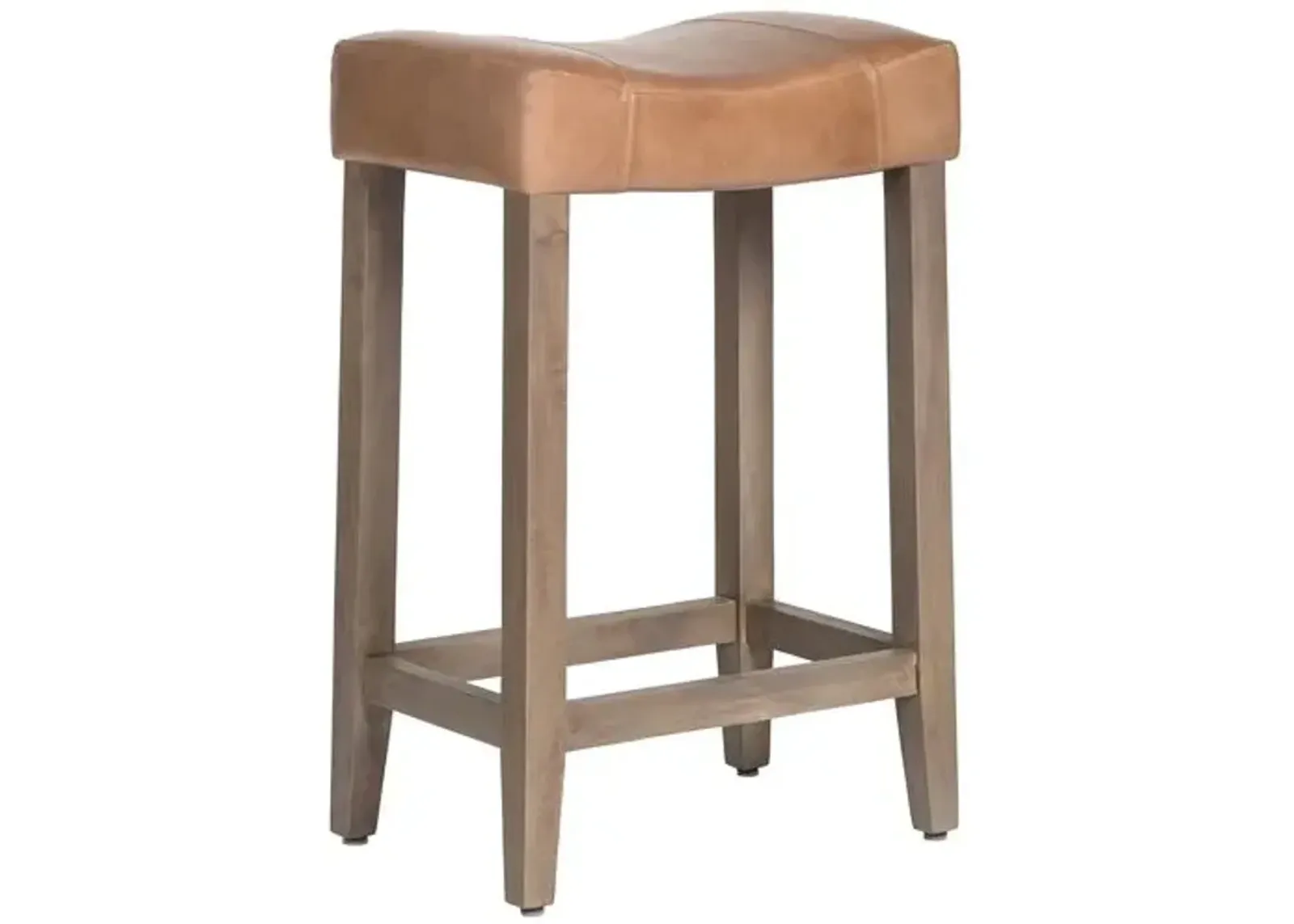 Jasper Counter Stool - Refined Tobacco Leather