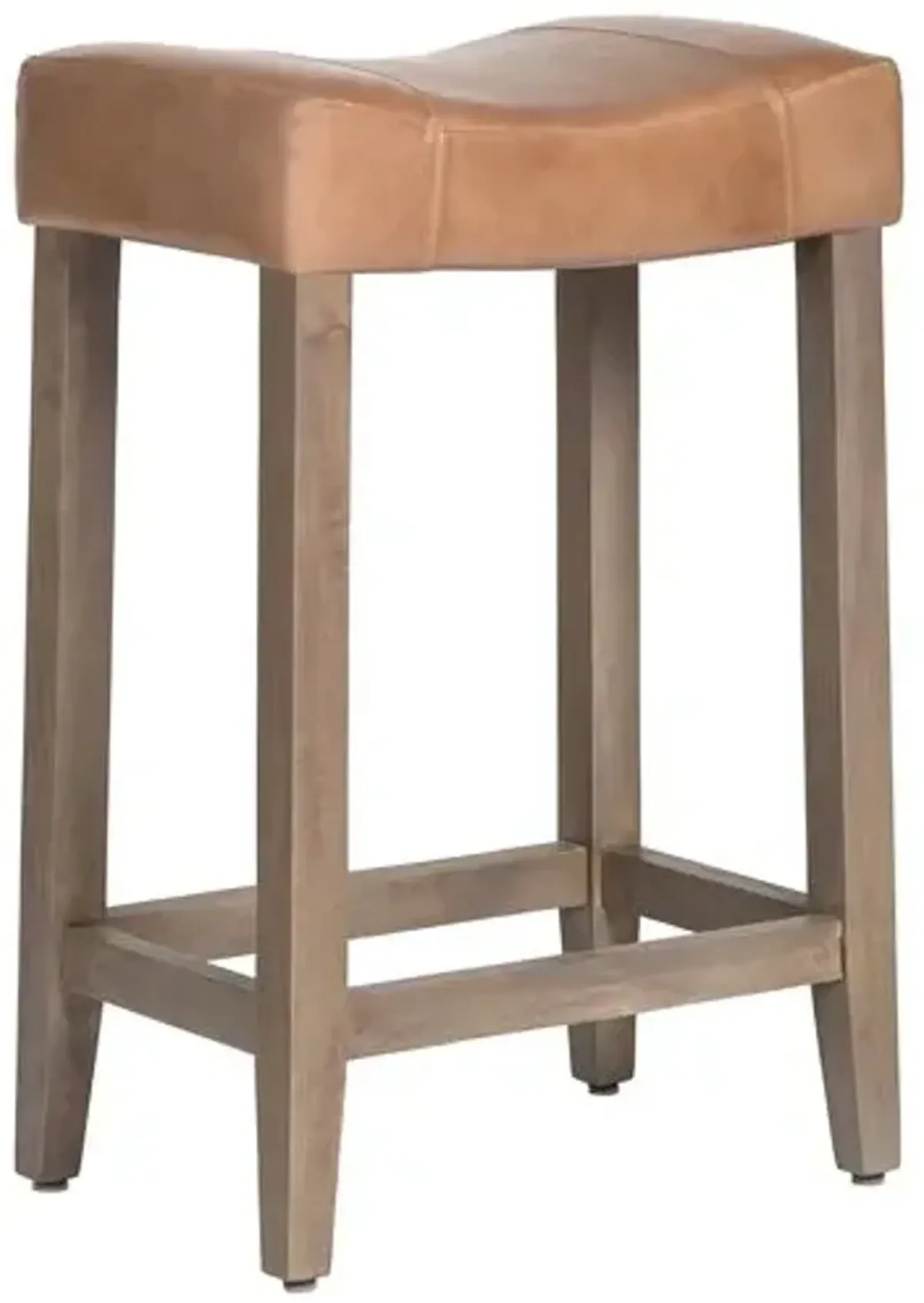 Jasper Counter Stool - Refined Tobacco Leather