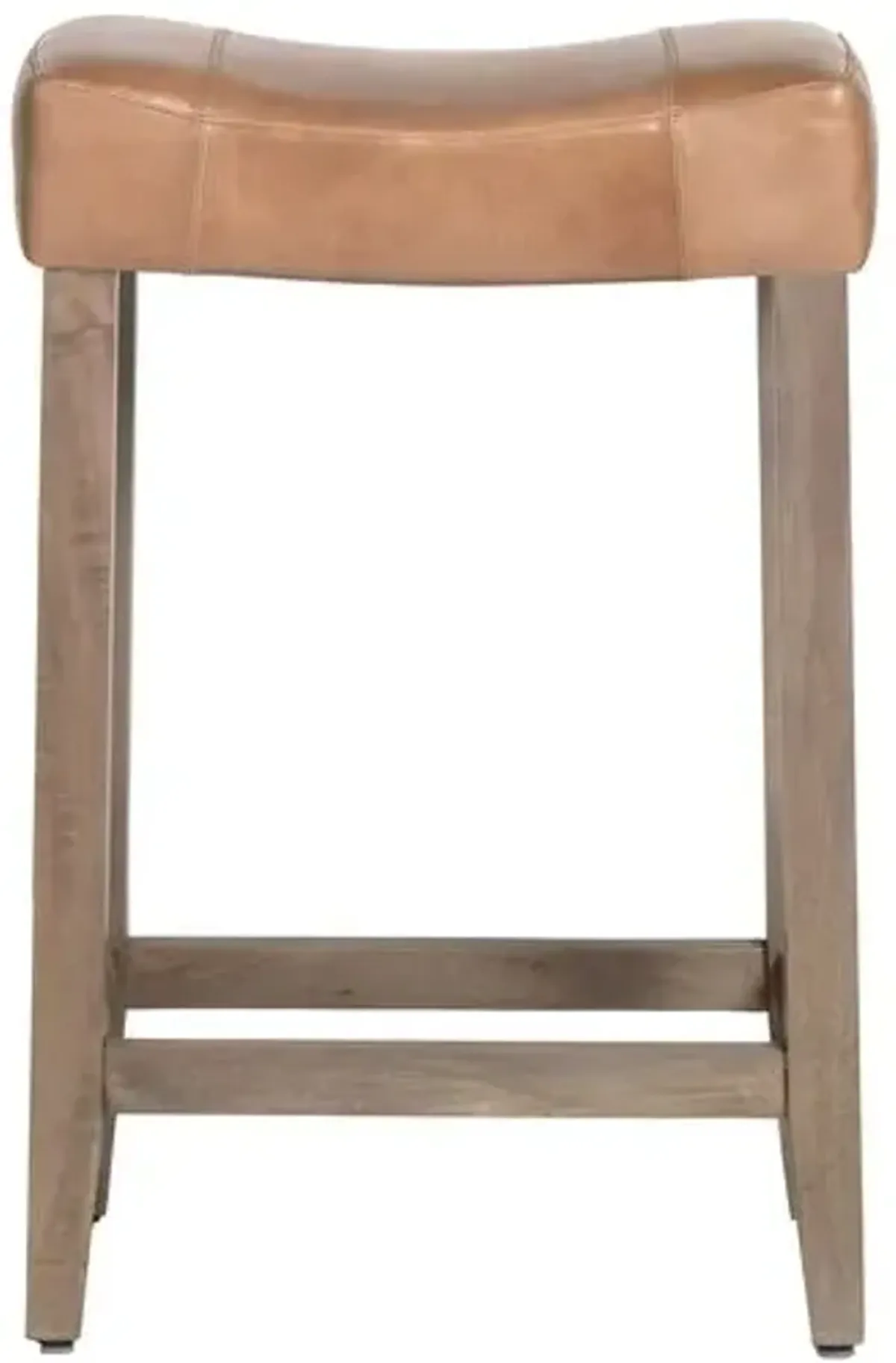 Jasper Bar Stool - Refined Tobacco Leather - Brown