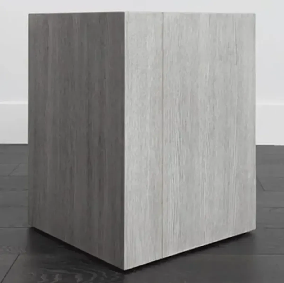 Emma End Table - Brushed Smoke - Beige