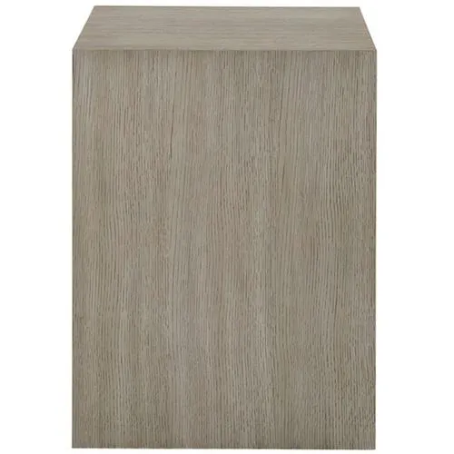 Emma End Table - Brushed Smoke - Beige