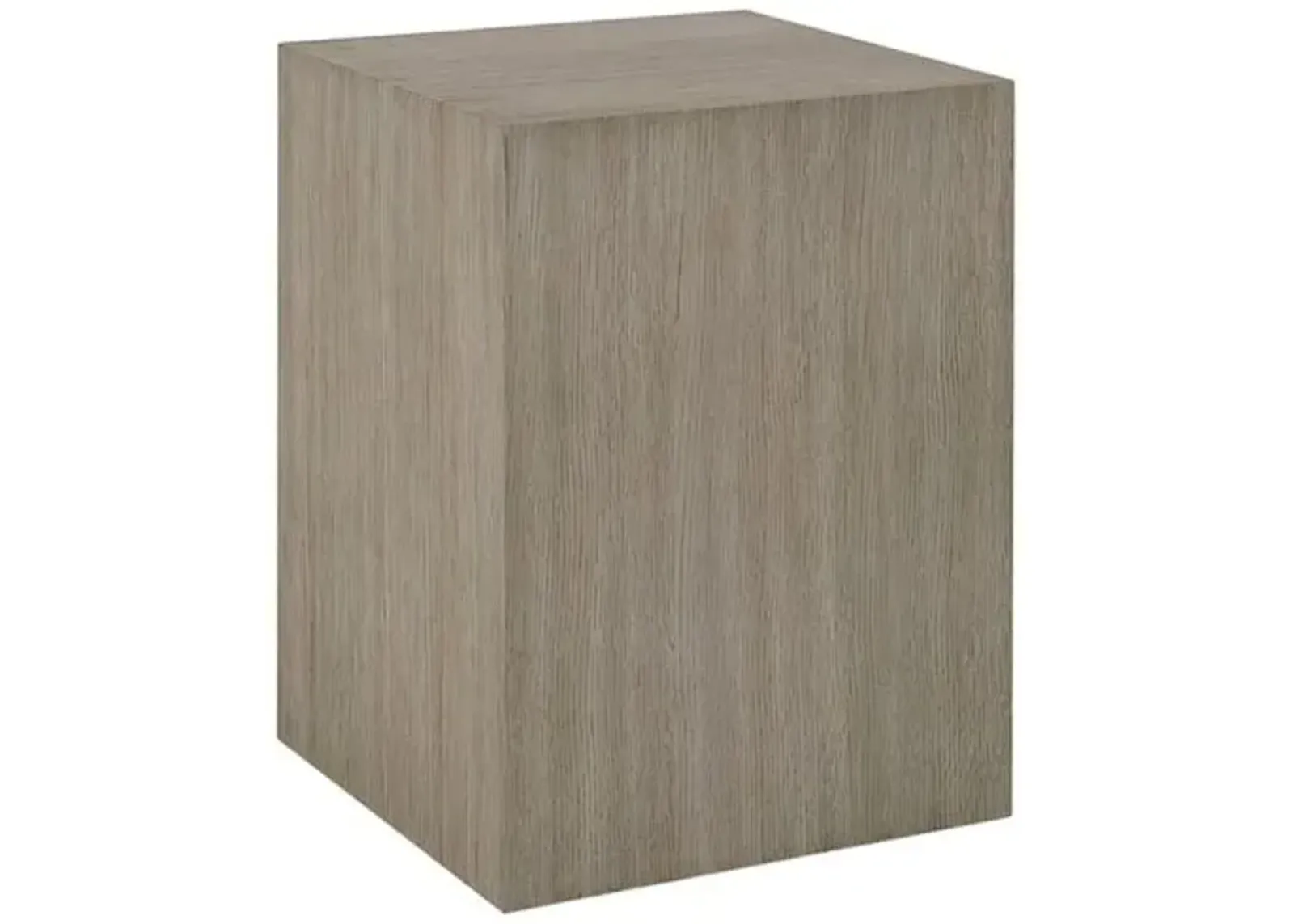 Emma End Table - Brushed Smoke - Beige