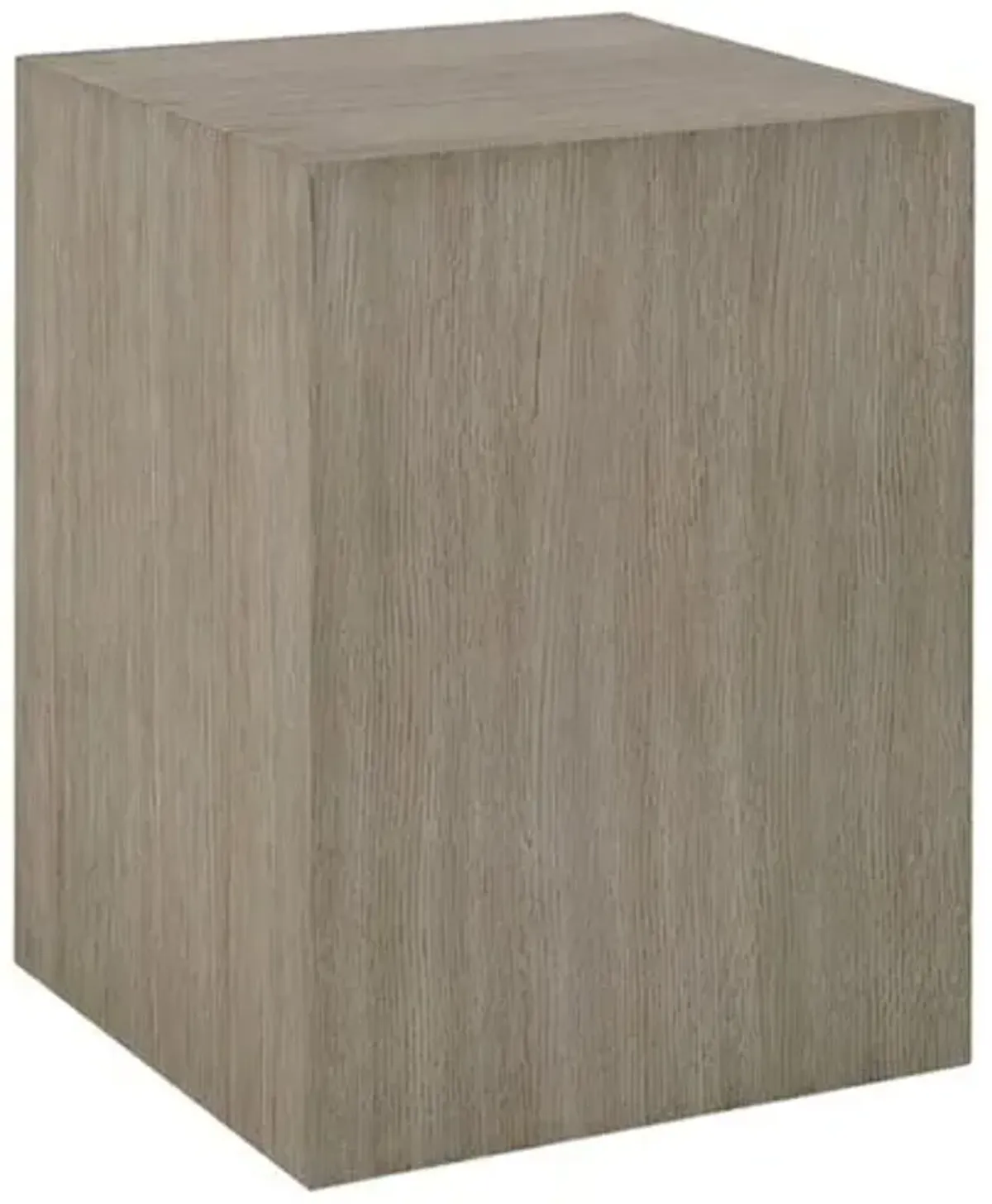 Emma End Table - Brushed Smoke - Beige