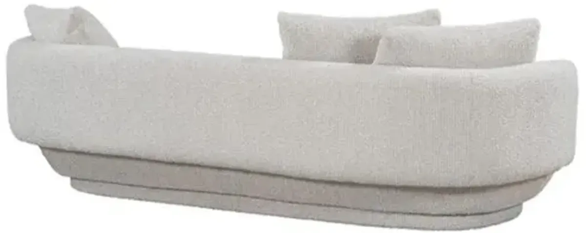 Ava Curved Sofa - Oyster Beige Performance