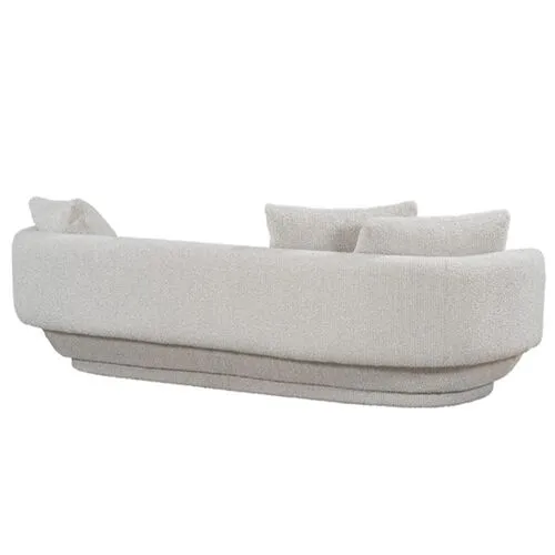 Ava Curved Sofa - Oyster Beige